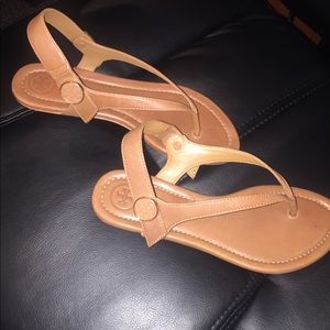 Tory Burch - Minnie Leather Flat Sandel